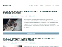 Tablet Screenshot of kittyclysm.com